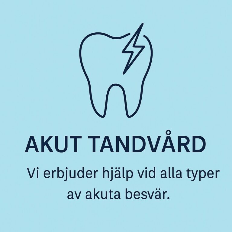 Akut tandvård Solna – snabb hjälp vid tandvärk