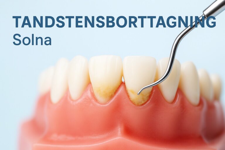 Tandstensborttagning i Solna – professionell borttagning av tandsten